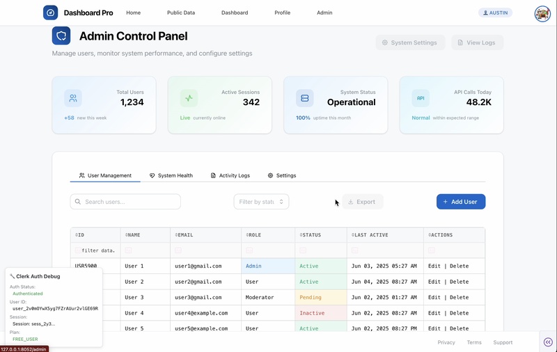 Dash Clerk Auth + Stripe Billing - Image 5