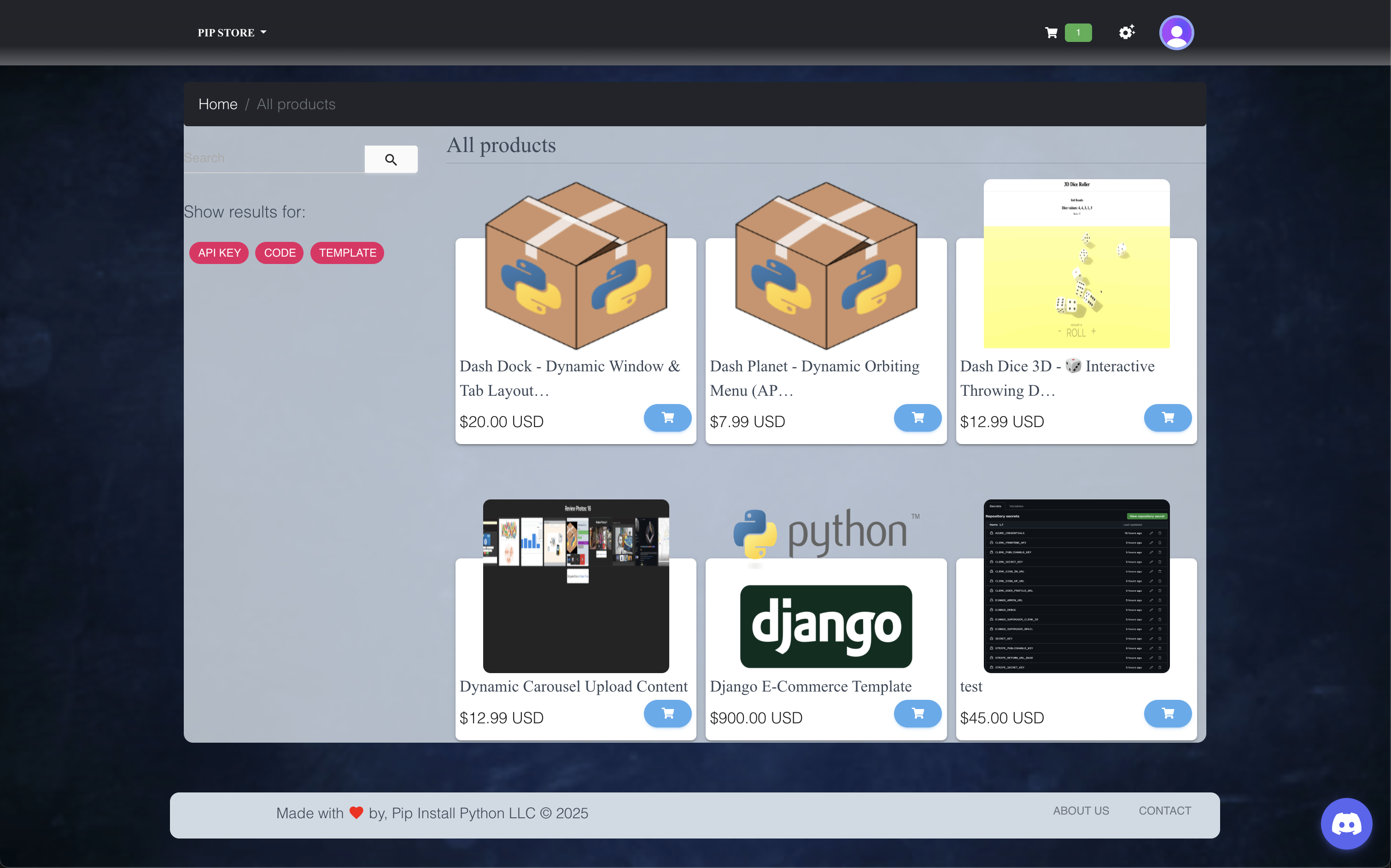 Django E-Commerce Site